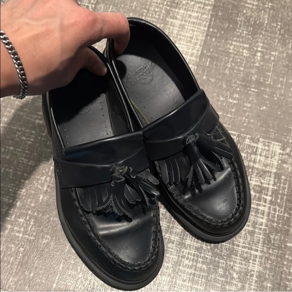 Dr. Martens Adrian Black Tassel Loafers